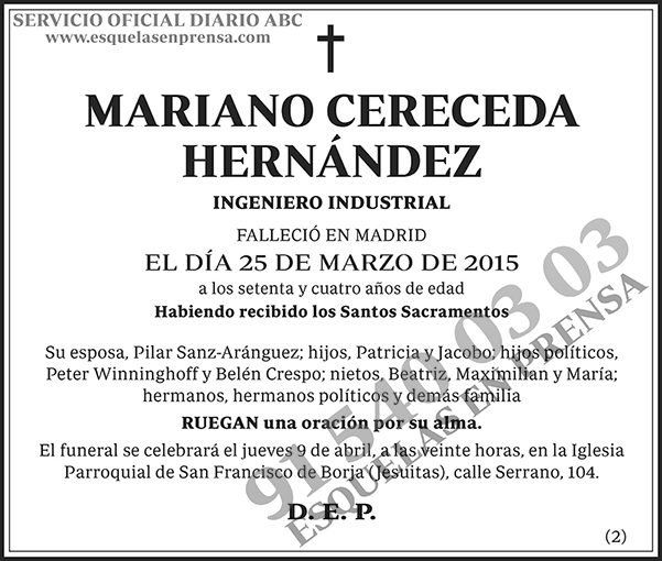 Mariano Cereceda Hernández